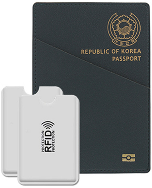 스타일플래닛 RFID차단 바로 꺼내쓰는 가죽 여권지갑