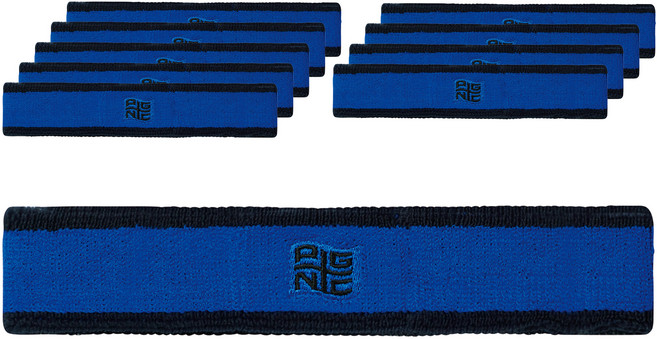 패기앤코 스포츠 헤어밴드, 블루 + 블랙, 10개