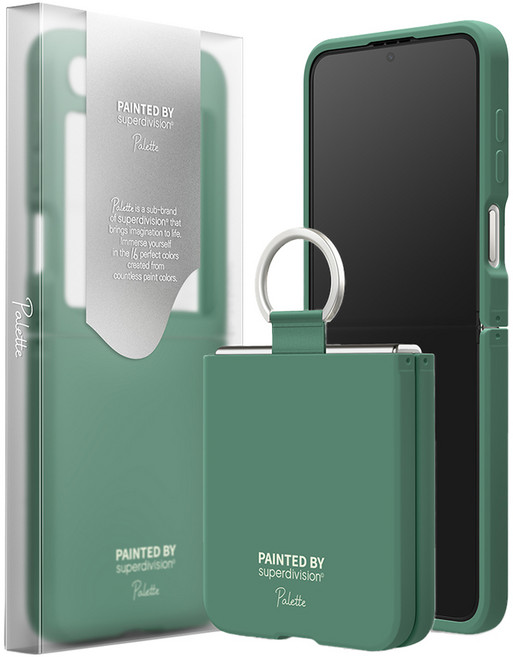 슈퍼디비전 팔레트 실리콘 휴대폰 케이스 + 링 세트