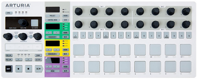 ARTURIA 多合一鼓樂旋律錄音機MIDI控制器, BeatStep Pro White / AT-SQ-0002, 白色, 1個