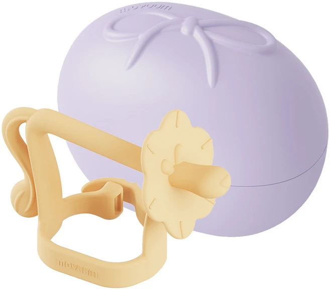 모윰 유아용 스타터 사자 치발기 세트, 치발기 + 케이스, 옐로우, 1세트 - 쿠팡