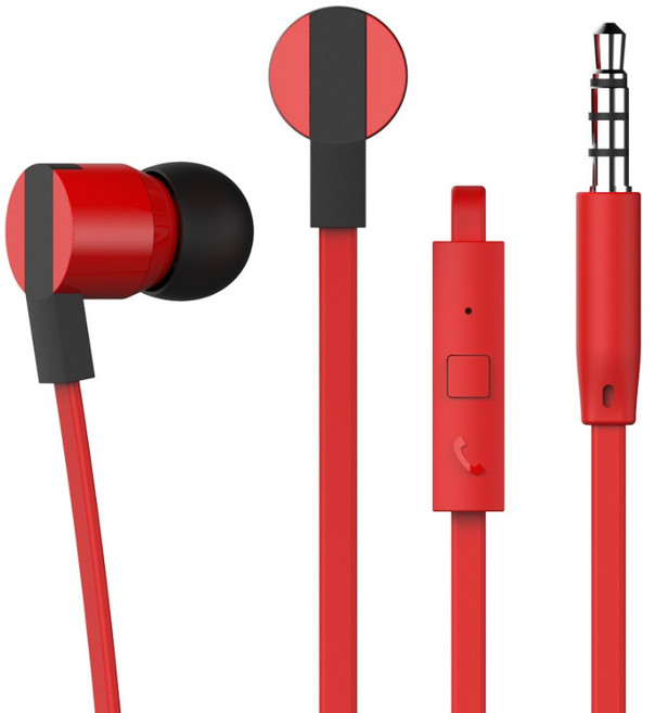 아이리버 브릭캔디 유선 이어폰, BVC-130, 레드