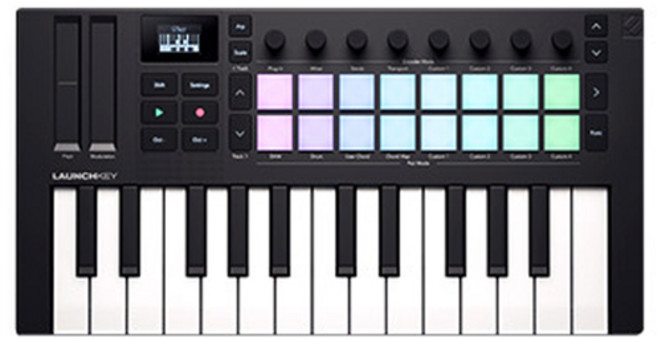 novation 鍵盤控制器, 1個, Launchkey MINI 25 Mk4, 混合色