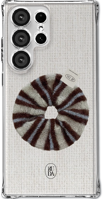 이루다 코지 니트 투명 범퍼 젤리 휴대폰 케이스