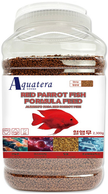 아쿠아테라 프리미엄 혈앵무사료 침강성, 2.3kg, 1개