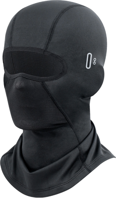 비안 방한 방풍 기모 고글 바라클라바, 블랙, 1개