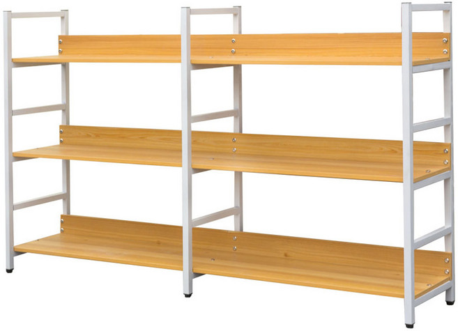 가구느낌 리버책장, 네추럴화이트, 3단