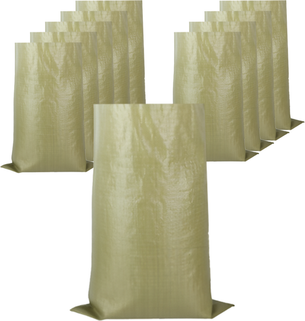 쿠파고 마대 자루 90X130cm, 겨자색, 10개