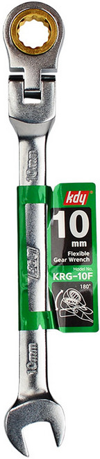 케이디와이 플렉시블 기어 렌치 10mm KRG-10F, 1개