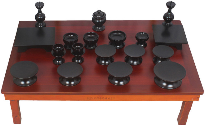 색동다리 오리목 흑 제기세트 20p, 13종, 1세트