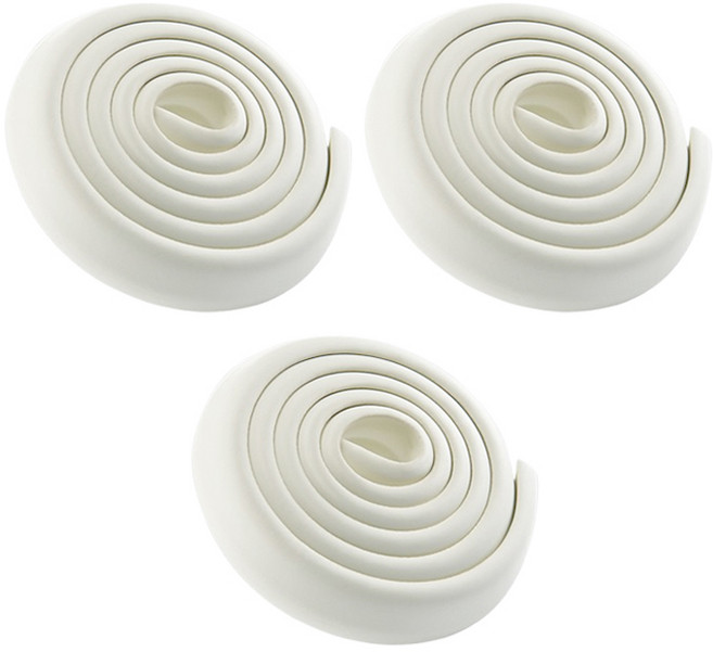 GUNU 부딪힘 방지 말랑 모서리보호대, 화이트, 3개