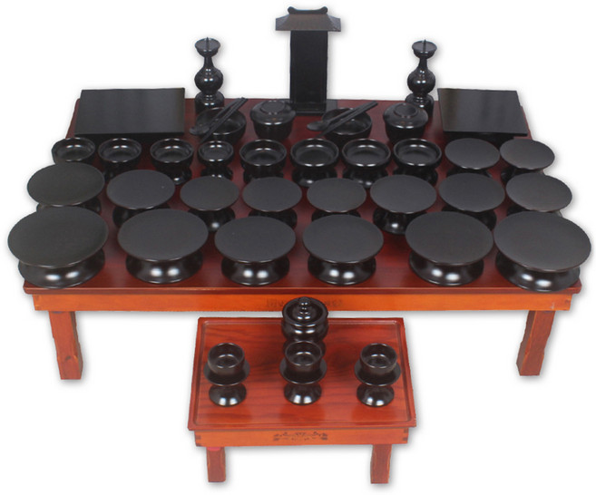 색동다리 오리목 흑 제기세트 46p, 18종, 1세트