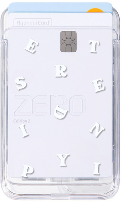 유스픽 디자인 맥세이프 슬라이드 카드포켓, 143 알파벳 세렌디피티, 1개