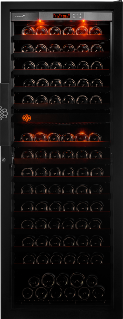 유로까브 퓨어 와인냉장고 방문설치 170병, 블랙, ECPU2T170FGA