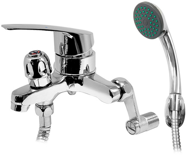 우리수도 한개레버식 온냉수 혼합꼭지 샤워용 102, 1개