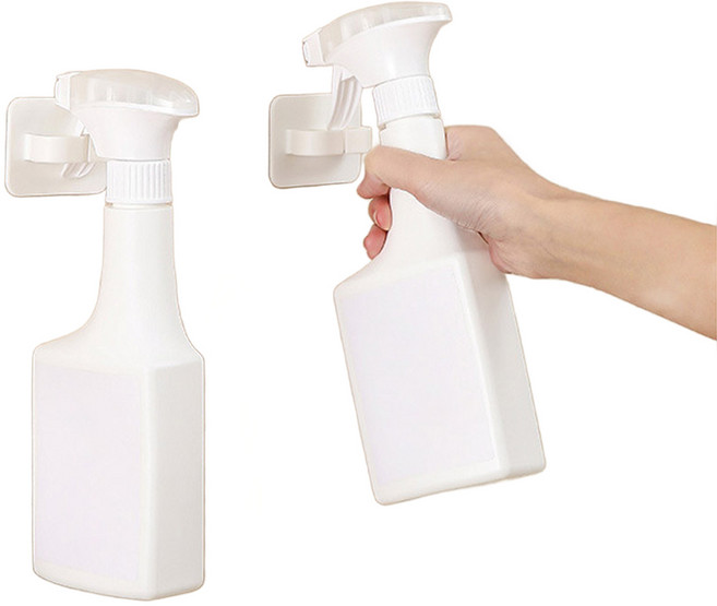 모나코올리브 무타공 다용도 세제걸이, 화이트, 2개