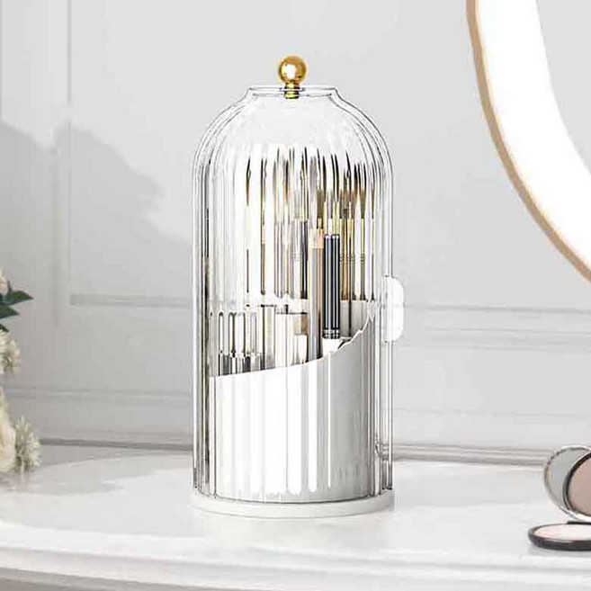 순잠 회전 메이크업 브러쉬 보관함, 1개, 화이트