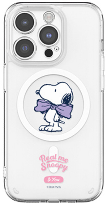 피너츠 스누피 리얼미 렌즈가드 맥세이프 휴대폰 케이스