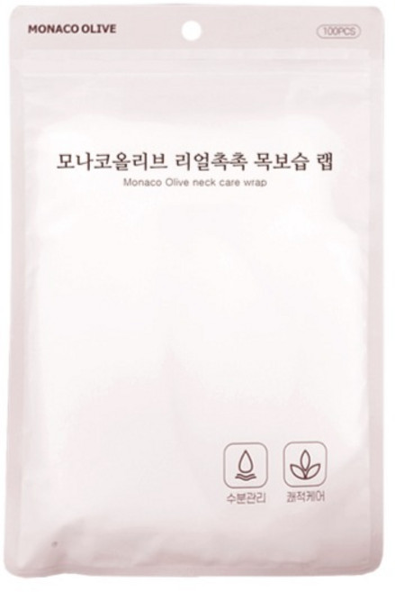 모나코올리브 리얼촉촉 목보습 랩, 100개, 투명