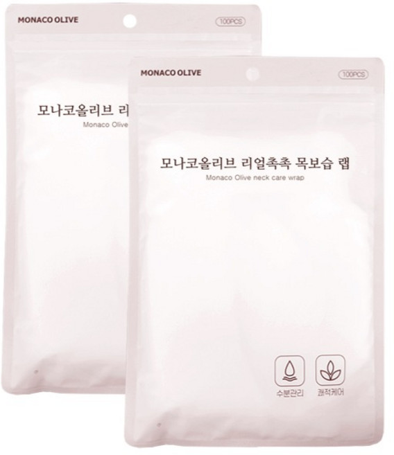 모나코올리브 리얼촉촉 목보습 랩, 200개, 투명