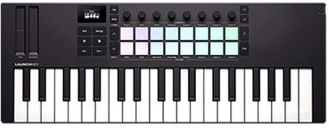 novation Launchkey Mini 37 Mark 4 鍵盤控制器, Launchkey MINI 37 Mk4, 1個, 混合顏色
