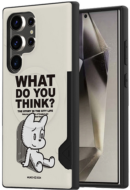 뭉크 라이프 맥세이프 카드 2장수납 범퍼 휴대폰 케이스