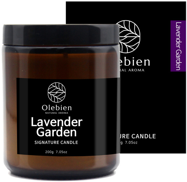 올레비엔 시그니처 캔들, 200g, 1개, 라벤더 가든