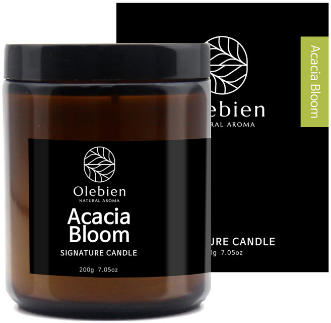 올레비엔 시그니처 캔들, 200g, 1개, 아카시아 블룸