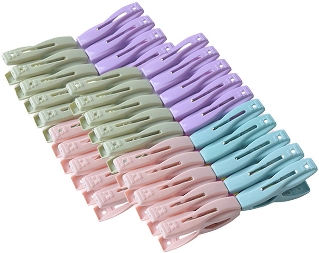 머니풀 다용도 파스텔톤 빨래집게 4종 x 10p 세트, 혼합색상, 1세트