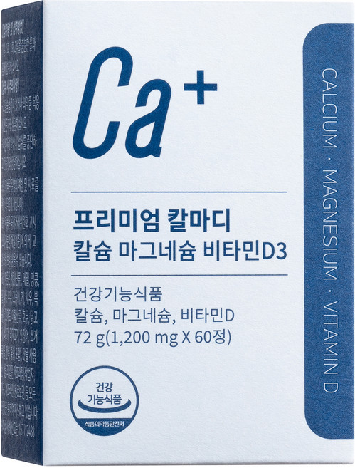 뉴트리모어 프리미엄 칼마디 칼슘 마그네슘 비타민D3 72g, 1개, 60정