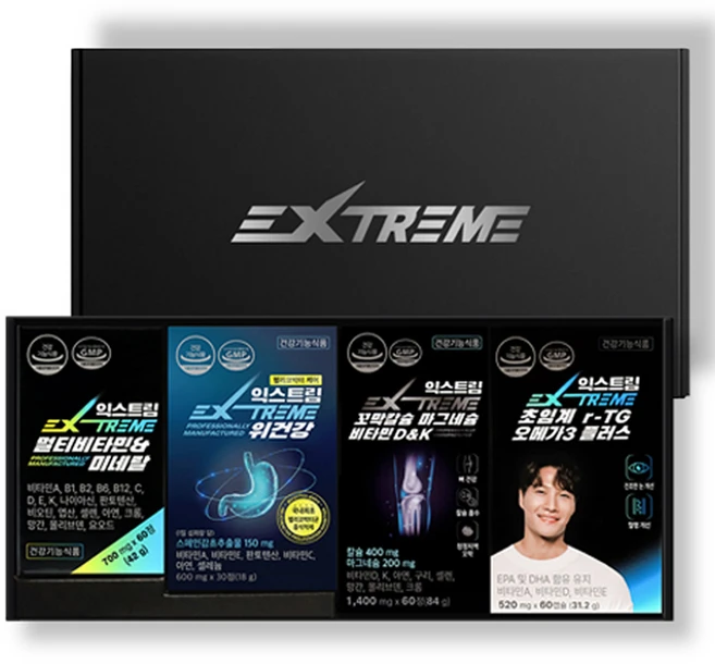 익스트림 종합 건강 패키지 세트 500g 210p, 1세트, 60정 - 쿠팡