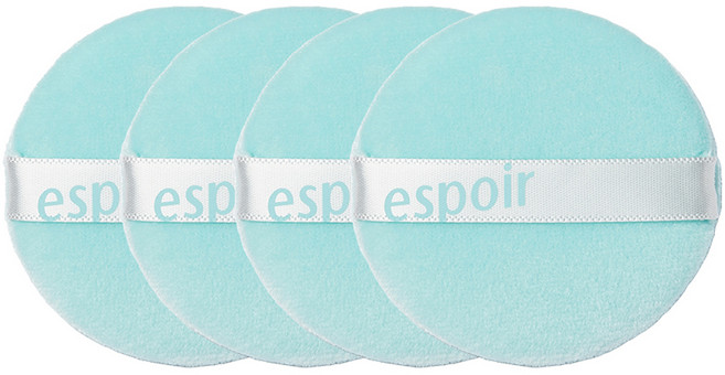 에스쁘아 프레쉬 세팅 파우더 퍼프 4p 세트, 민트, 1세트