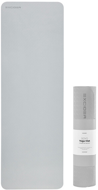 엑사이더 고요 TPE 요가매트, 실버그레이, 1개