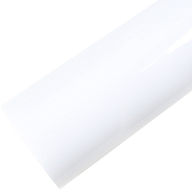 로즈로사 유광 단색 몰딩 인테리어필름 PGS420, 화이트, 폭 20cm x 길이 10m