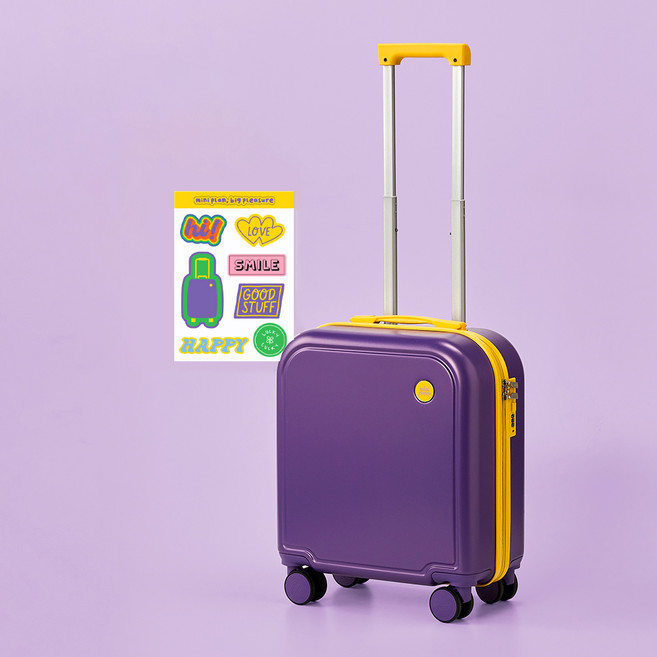 모던하우스 ON minianimi 캐롯 기내용 캐리어 + 스티커 세트 18인치