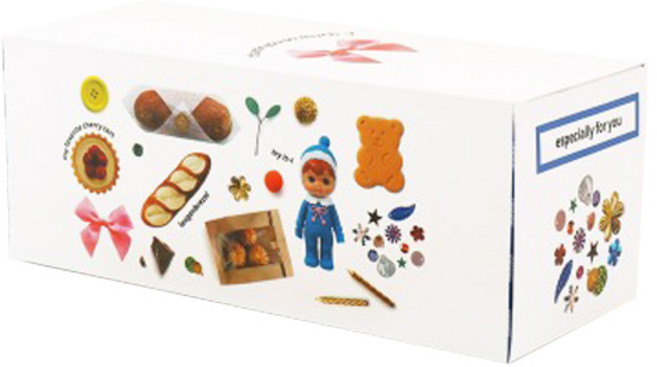 헬로우모리스 내가 좋아하는 롤케익 박스 2호, 혼합색상, 7개