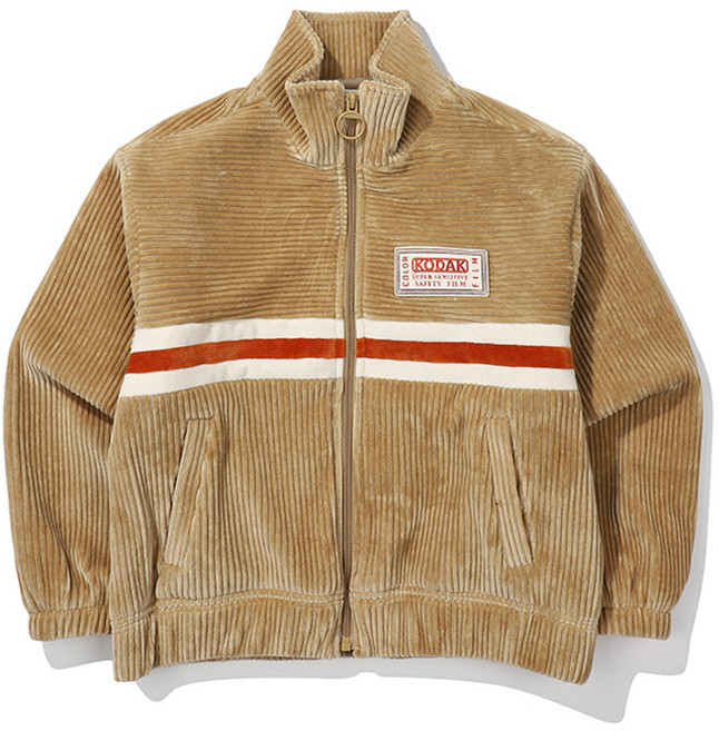 코닥어패럴 아동용 코다컬러 벨벳 코듀로이 집업 자켓