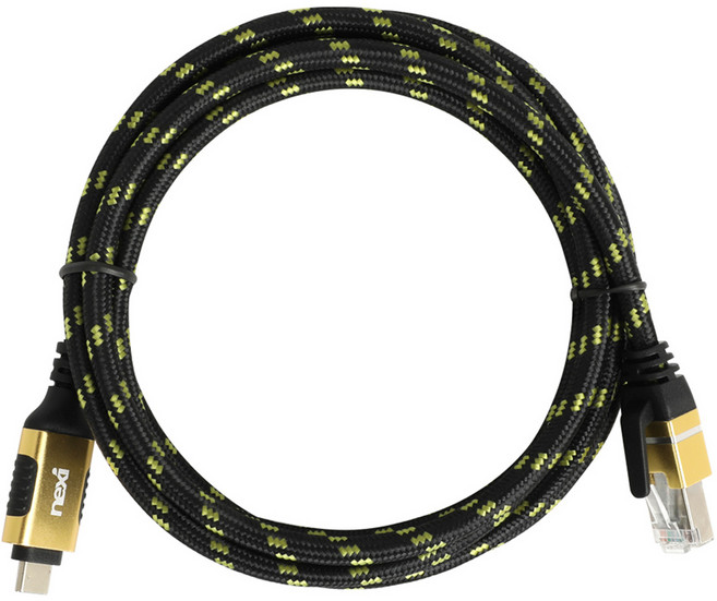 넥시 USB 3.1 타입C M to RJ45 M 기가비트 이더넷 케이블 2m NX1391, 1개, NX-UC-RJ45-020M
