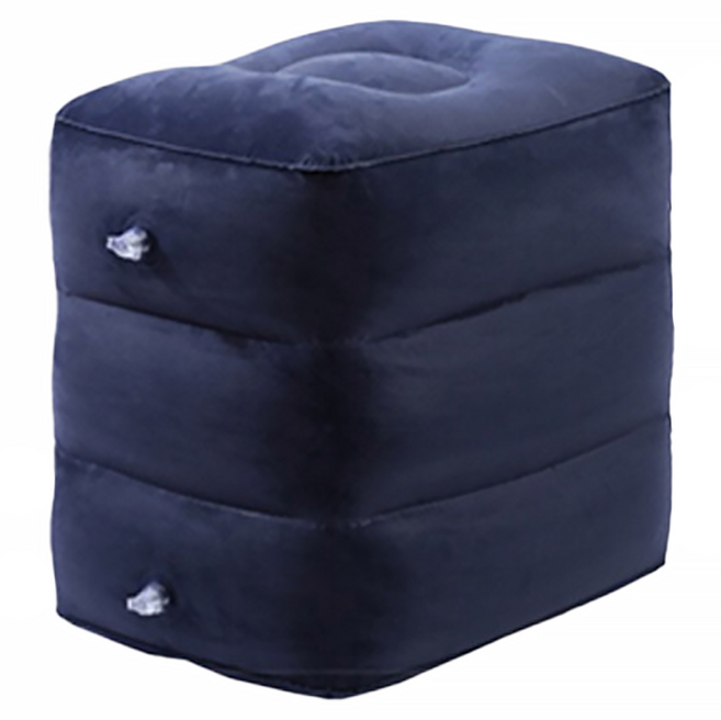 인아트 다용도 여행용 에어 발 쿠션 3단, 네이비블루