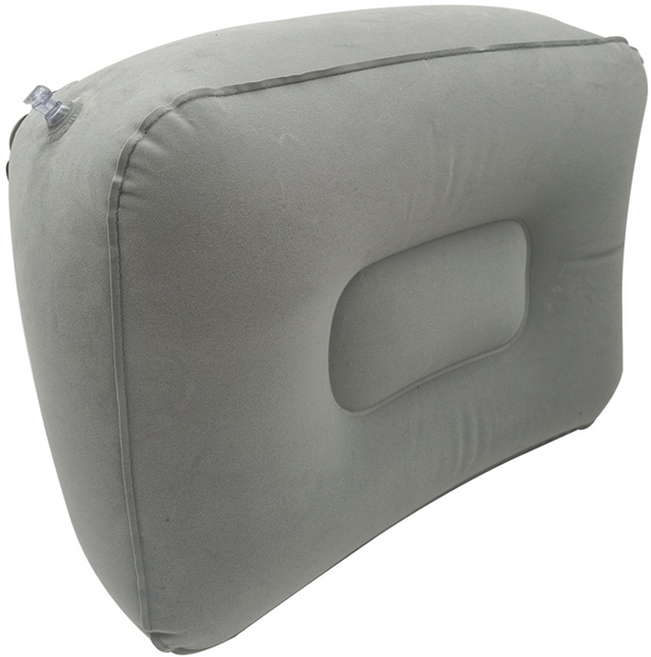 다용도 여행용 에어 발 쿠션 1단, 라이트그레이