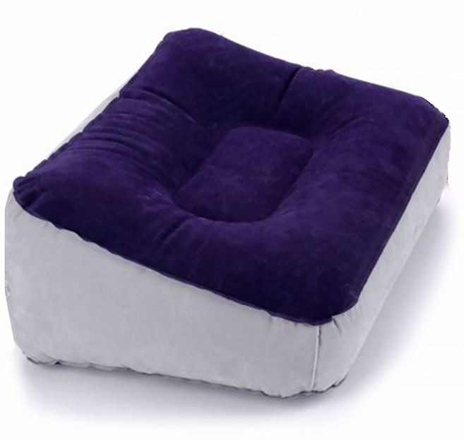 다용도 여행용 에어 발 쿠션 1단, 네이비블루