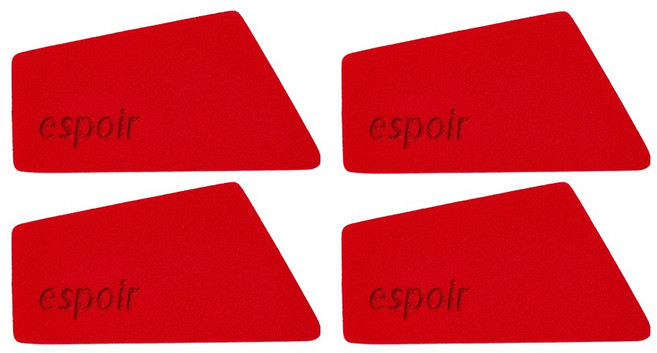 에스쁘아 피팅 스펀지 핸디, 4개, 레드