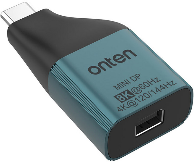 컴스 C타입 Mini DP 모니터 변환 젠더 8K60Hz UHD, 1개