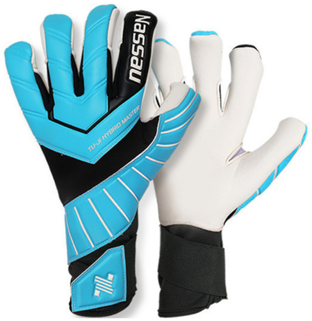 낫소 GK 투지 하이브리드 마스터 골키퍼 장갑 양손 세트, 블루, 1개