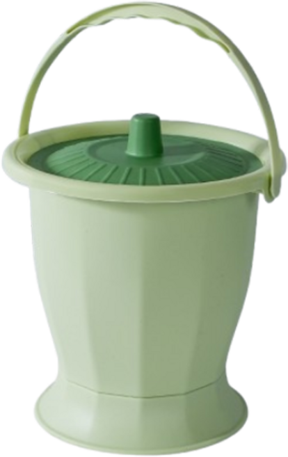조인메이드 휴대용 이동식 요강, 그린, 1개