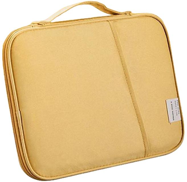아이예스 사선 포켓 태블릿 파우치 IY-TB11, 옐로우, 1개