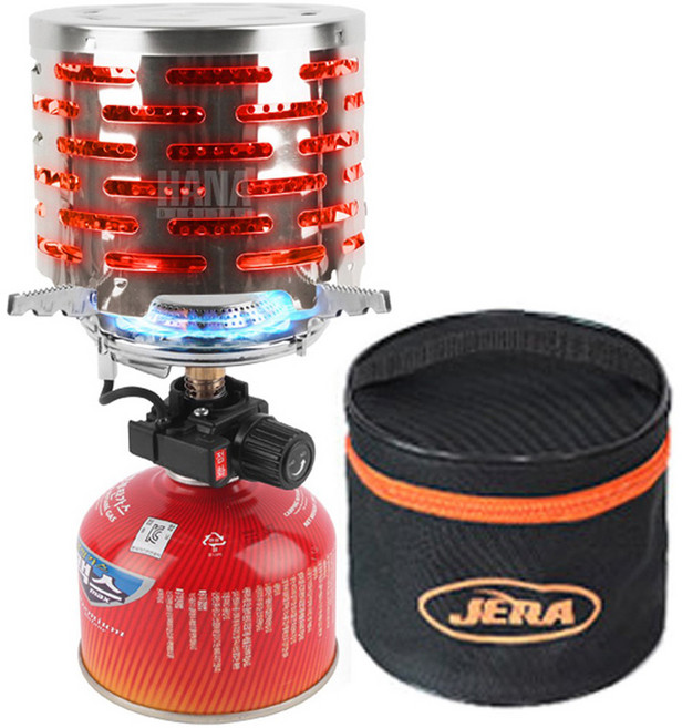 제라 2중 버너 히터캡 스텐레스 스토브 캠핑 난로, 혼합색상, 1개