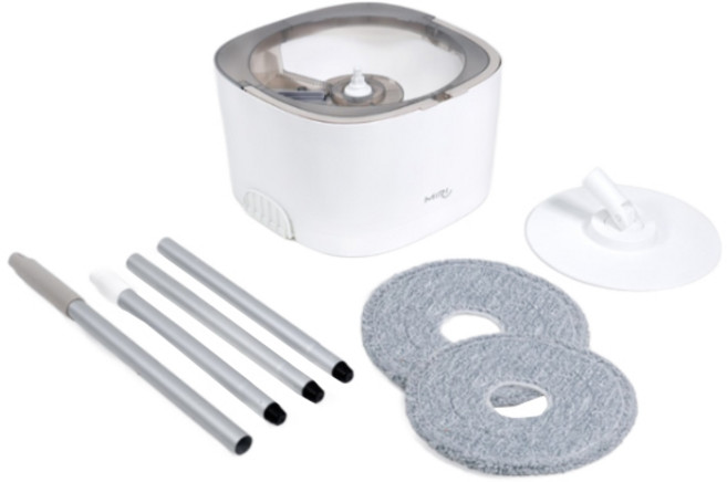 미리 스마트 통돌이 걸레 31.5 x 31.5 x 18.5 cm + 리필 패드 2p 세트, 혼합색상