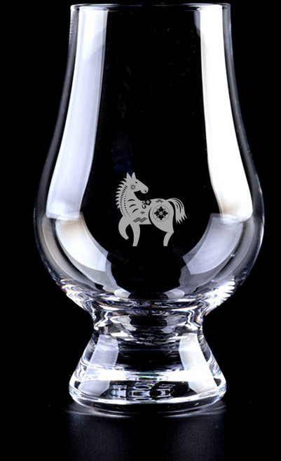 글렌캐런 12간지 컬렉션 글래스 위스키잔 7 말의 해, 1개