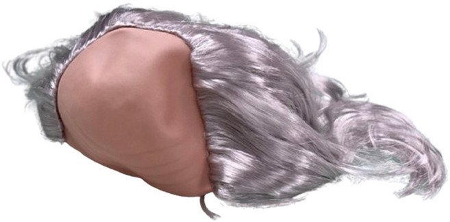 파티공구 마빡이 대머리 가발 일반, 화이트, 1개